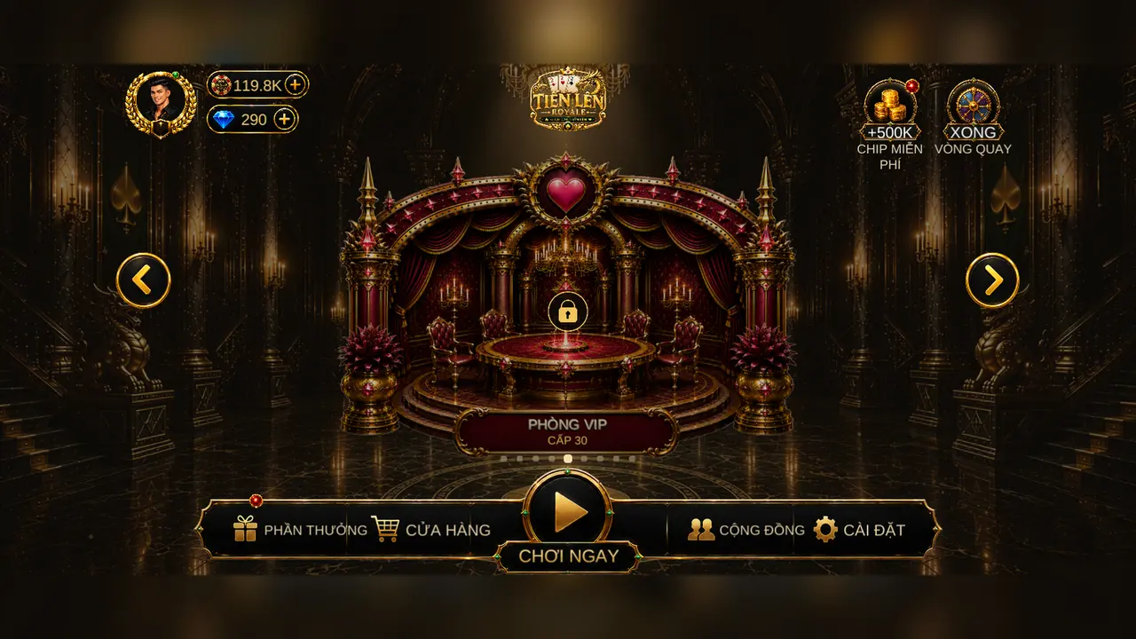 The VIP hall, locked until level 30